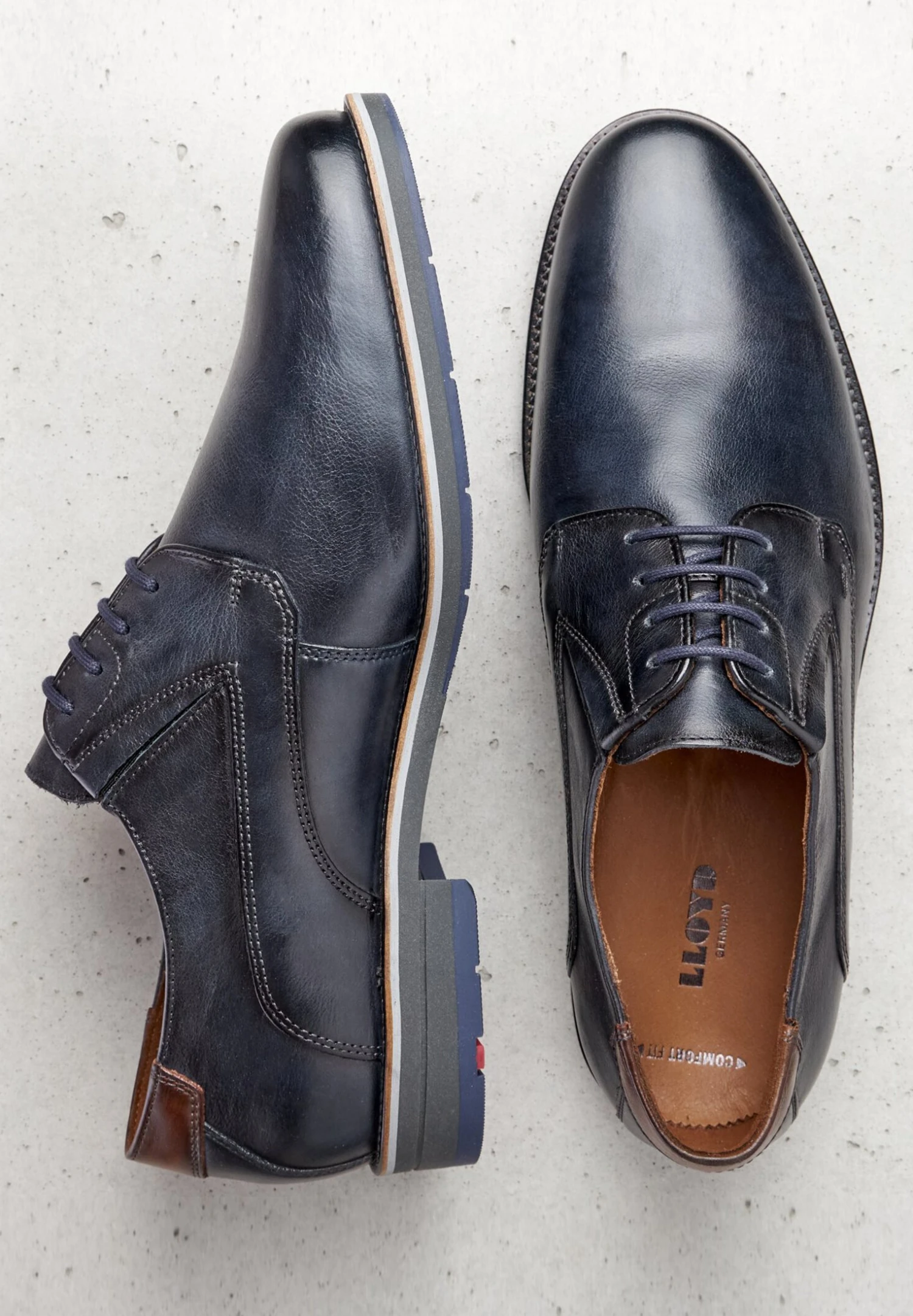 Lloyd Kazan - Stringate Eleganti - Blau 3 Lloyd Kazan - Stringate Eleganti - Blau - immagine 3